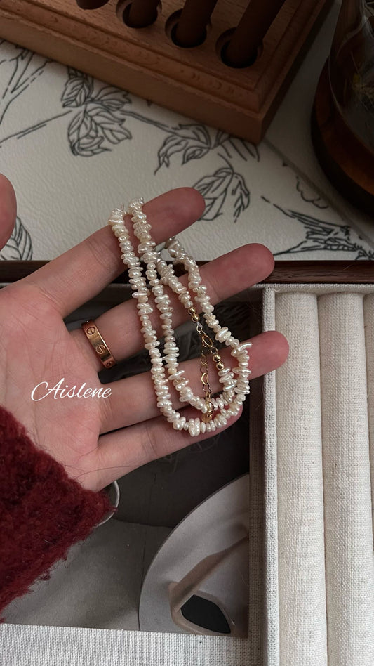keshi freshwater pearl necklace